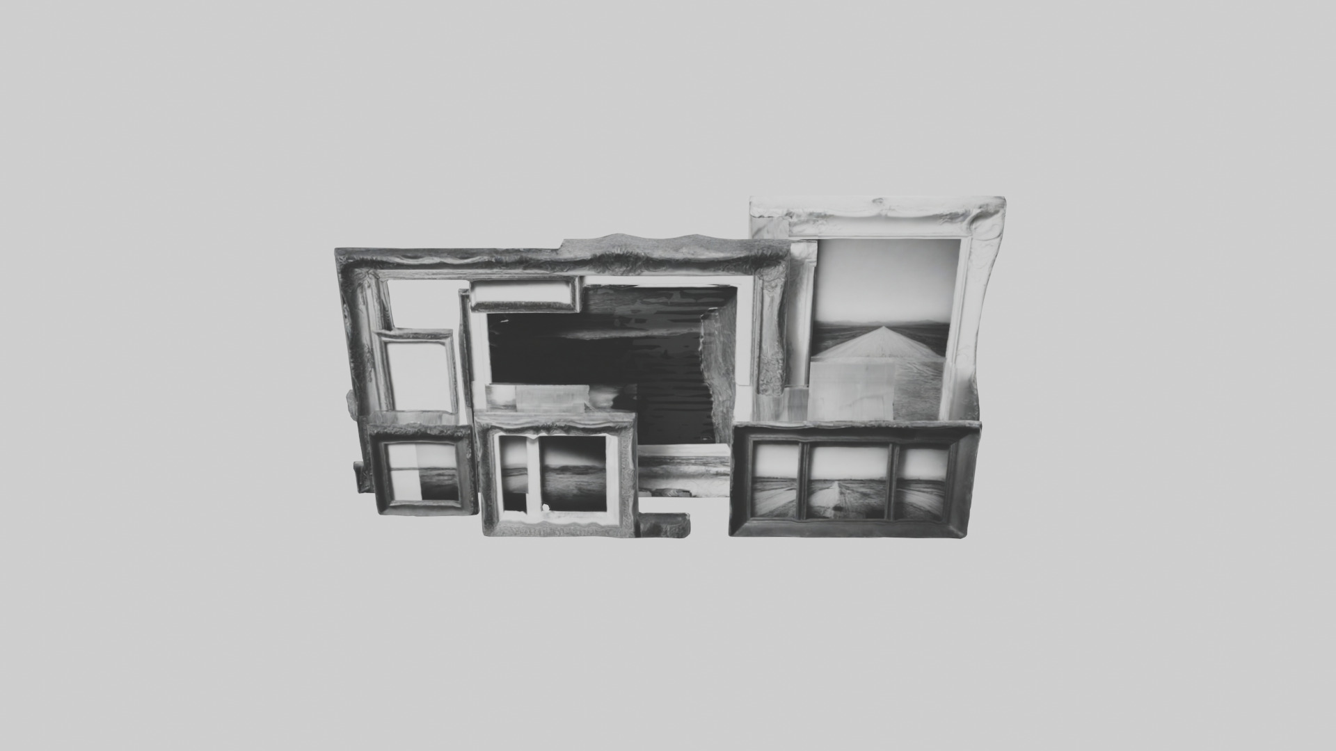 Blackandwhite Photography Frames 3D model_16