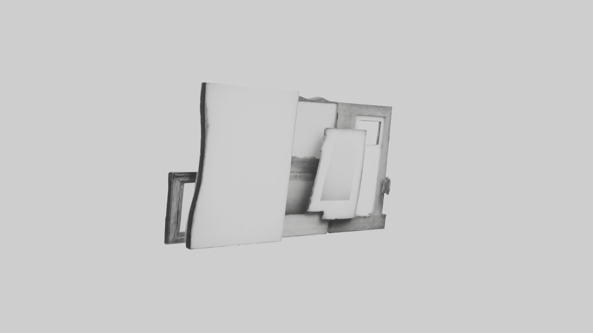 Blackandwhite Photography Frames 3D model_2