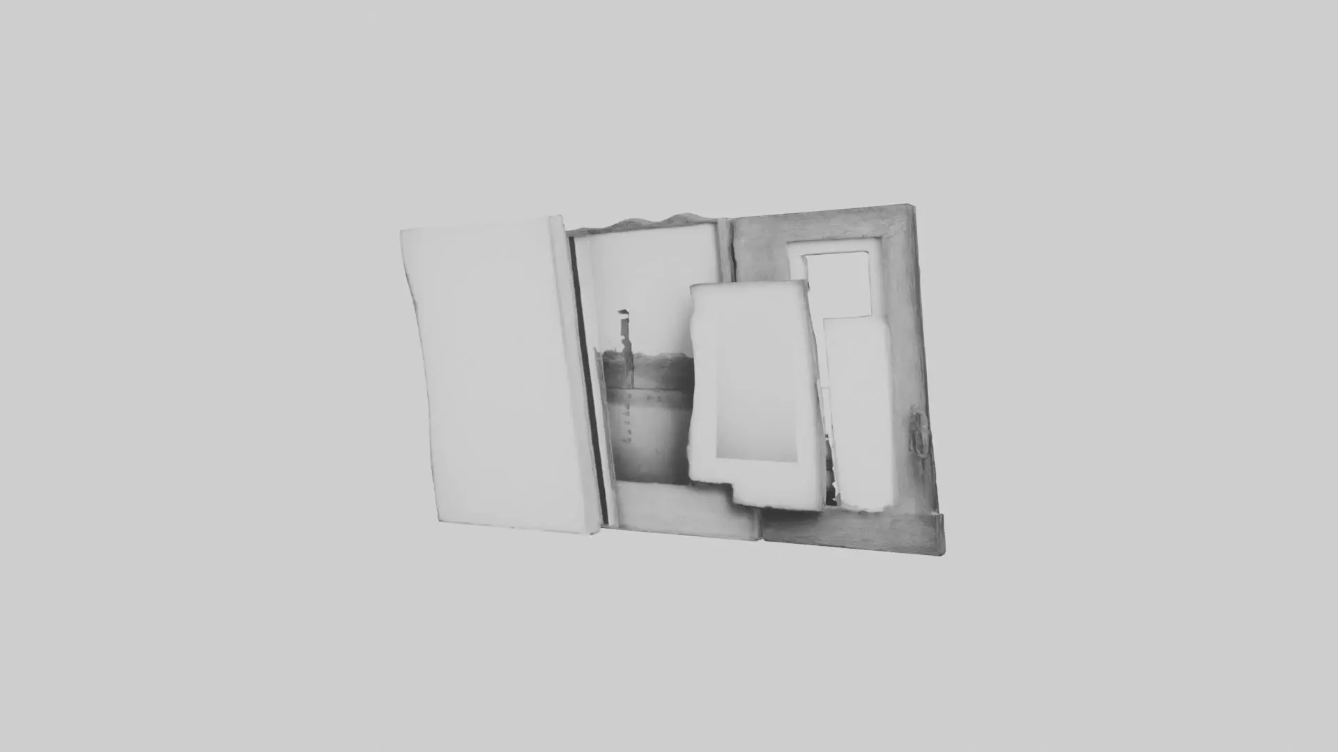 Blackandwhite Photography Frames 3D model_0