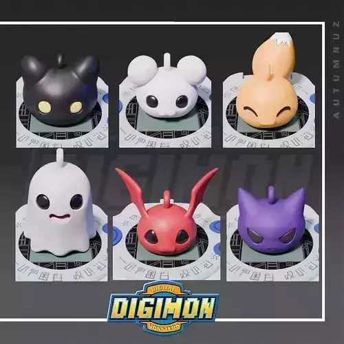 DIGIMON BABY Set 1 3D print model