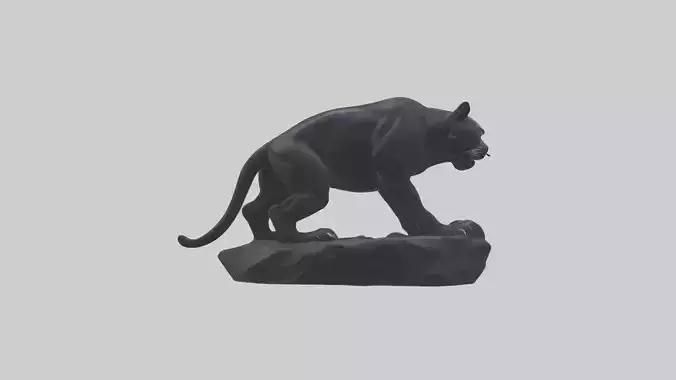 Black Panther statue model