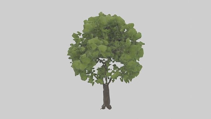 Black locust tree model 3D model