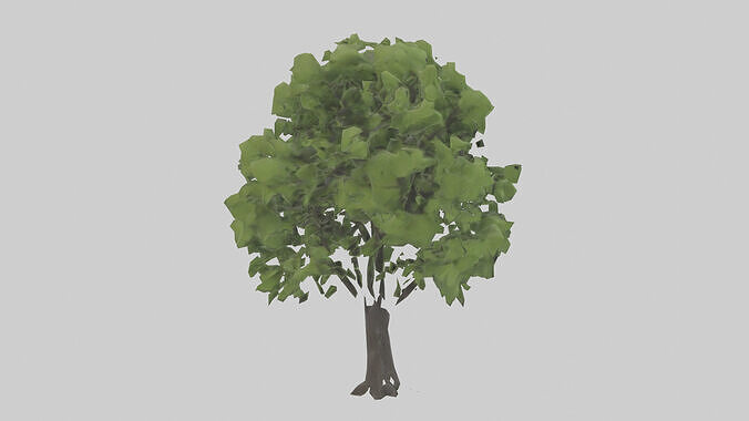 Black locust tree model 3D model 3