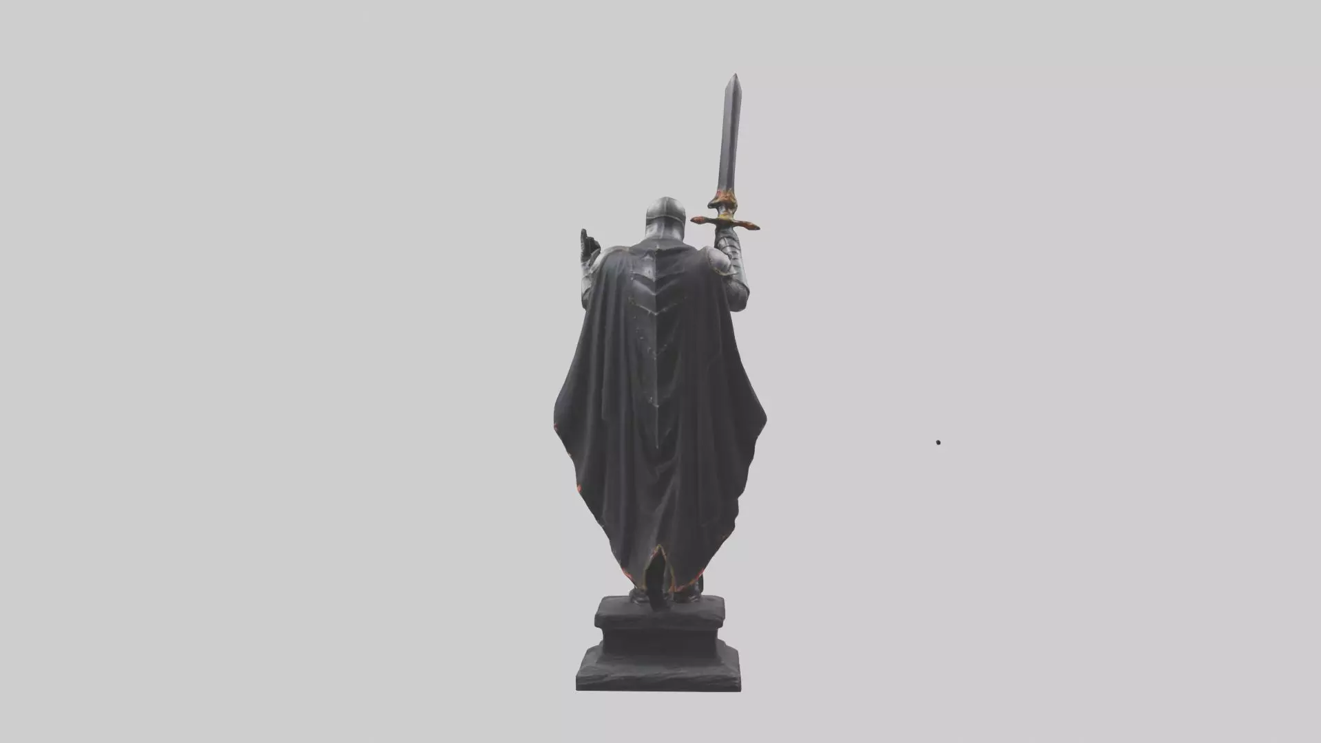Black Knight statue model 3D model_0