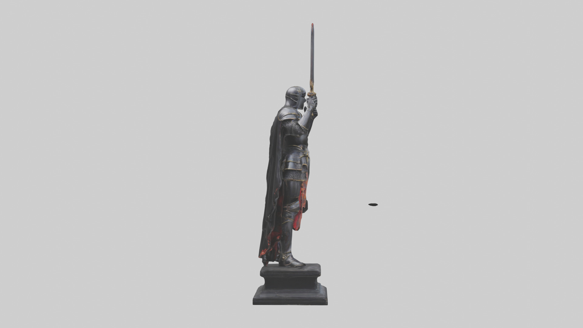 Black Knight statue model 3D model_13