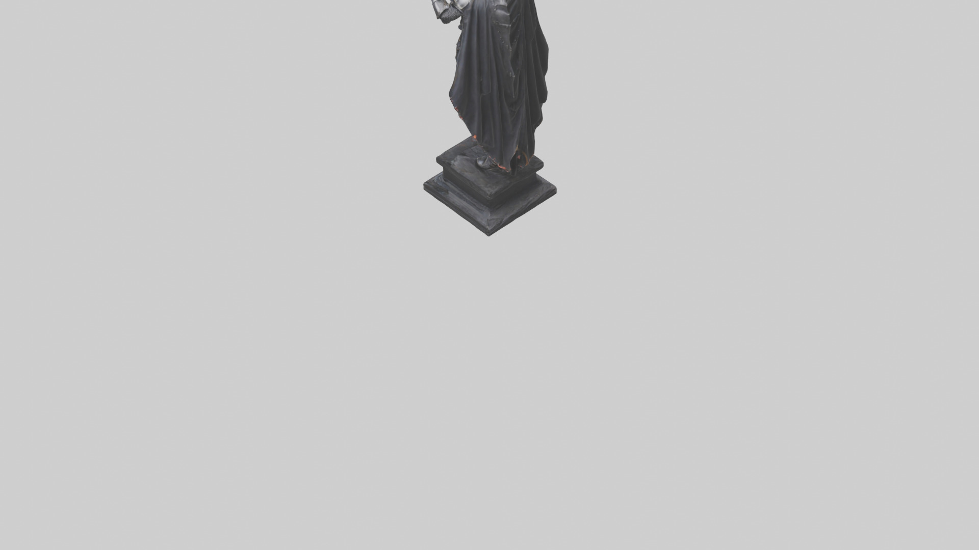 Black Knight statue model 3D model_3