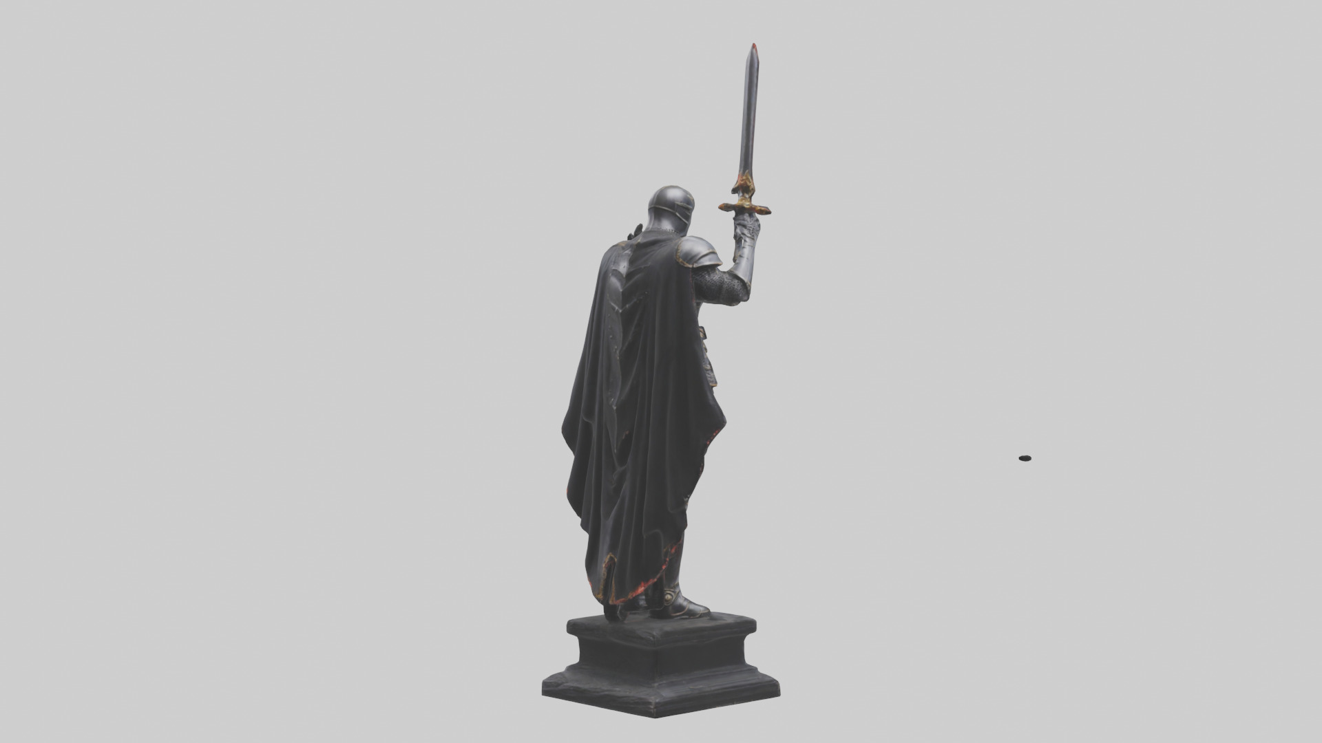 Black Knight statue model 3D model_2