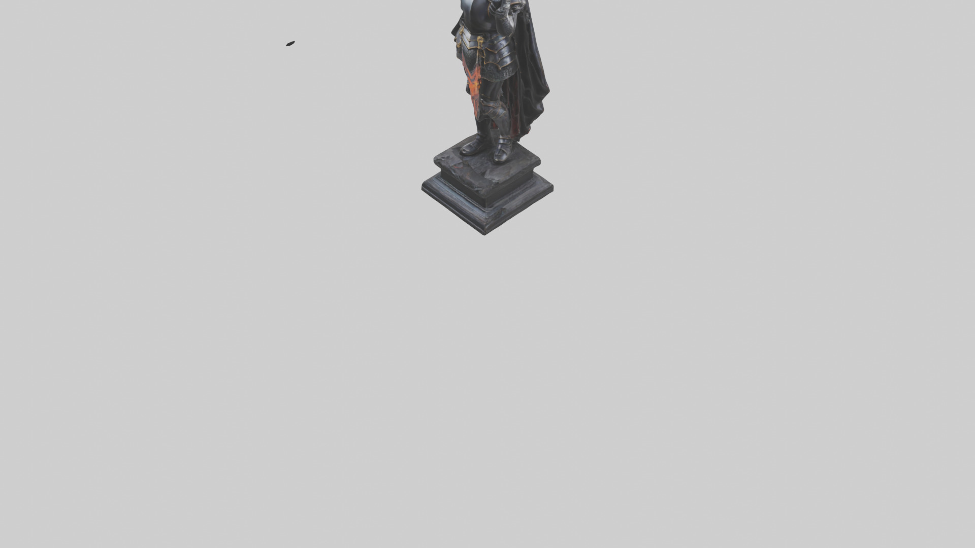 Black Knight statue model 3D model_5