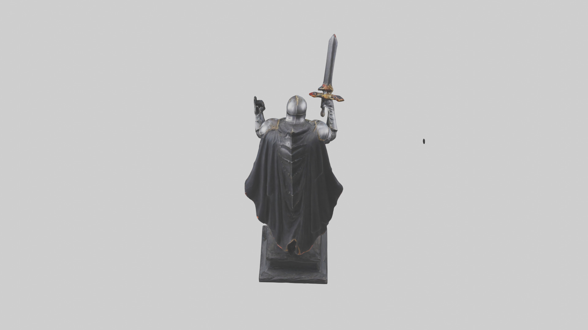 Black Knight statue model 3D model_15