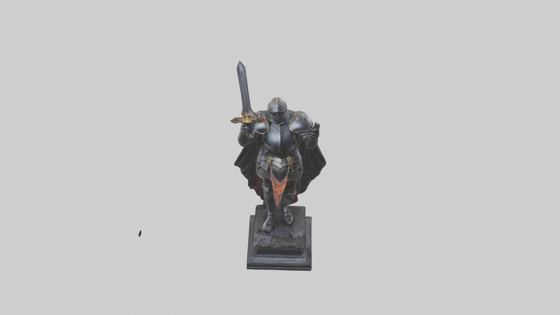 Black Knight statue model 3D model_16