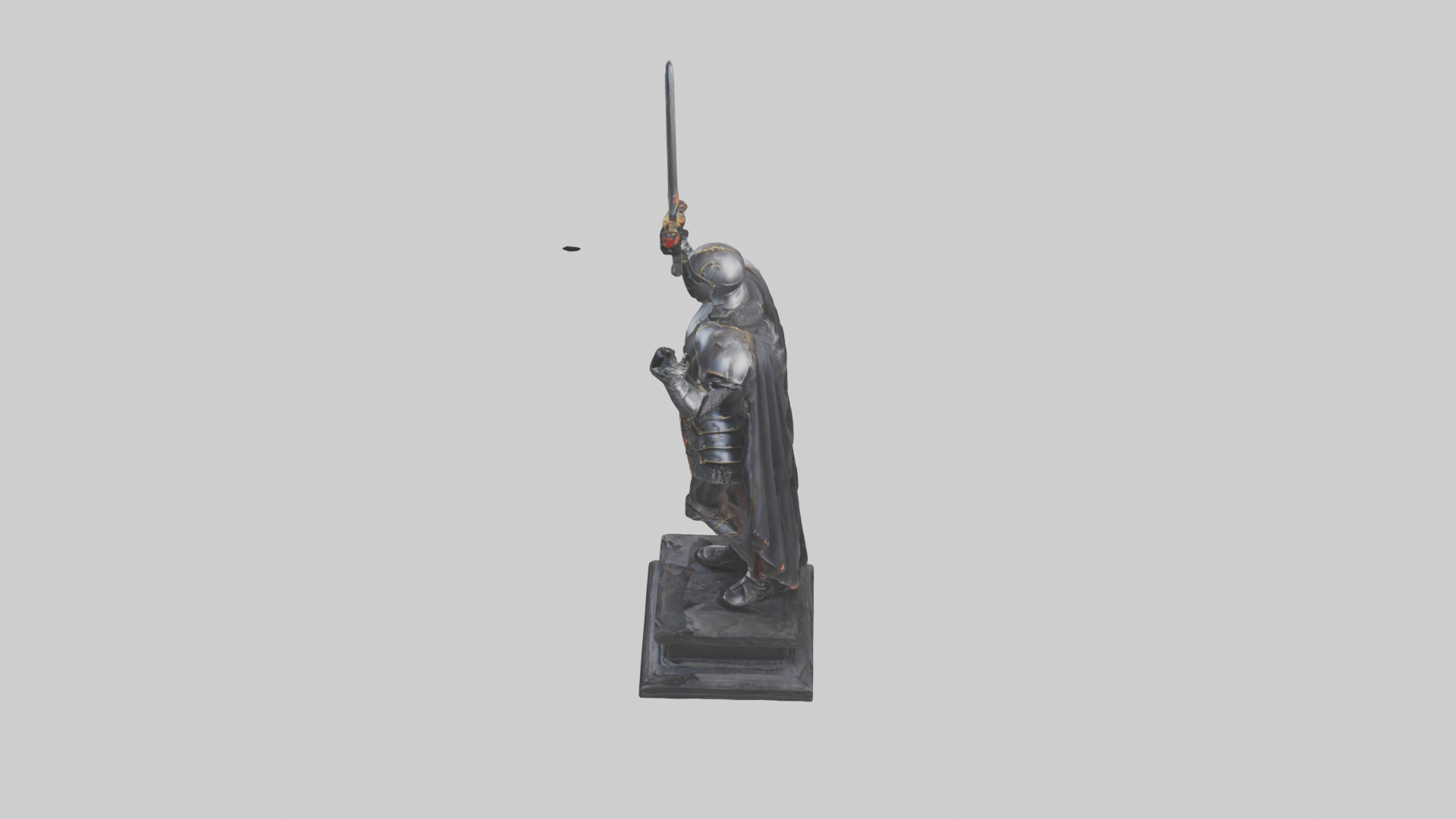 Black Knight statue model 3D model_17