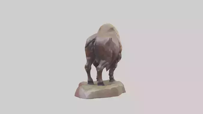 Bison statue model