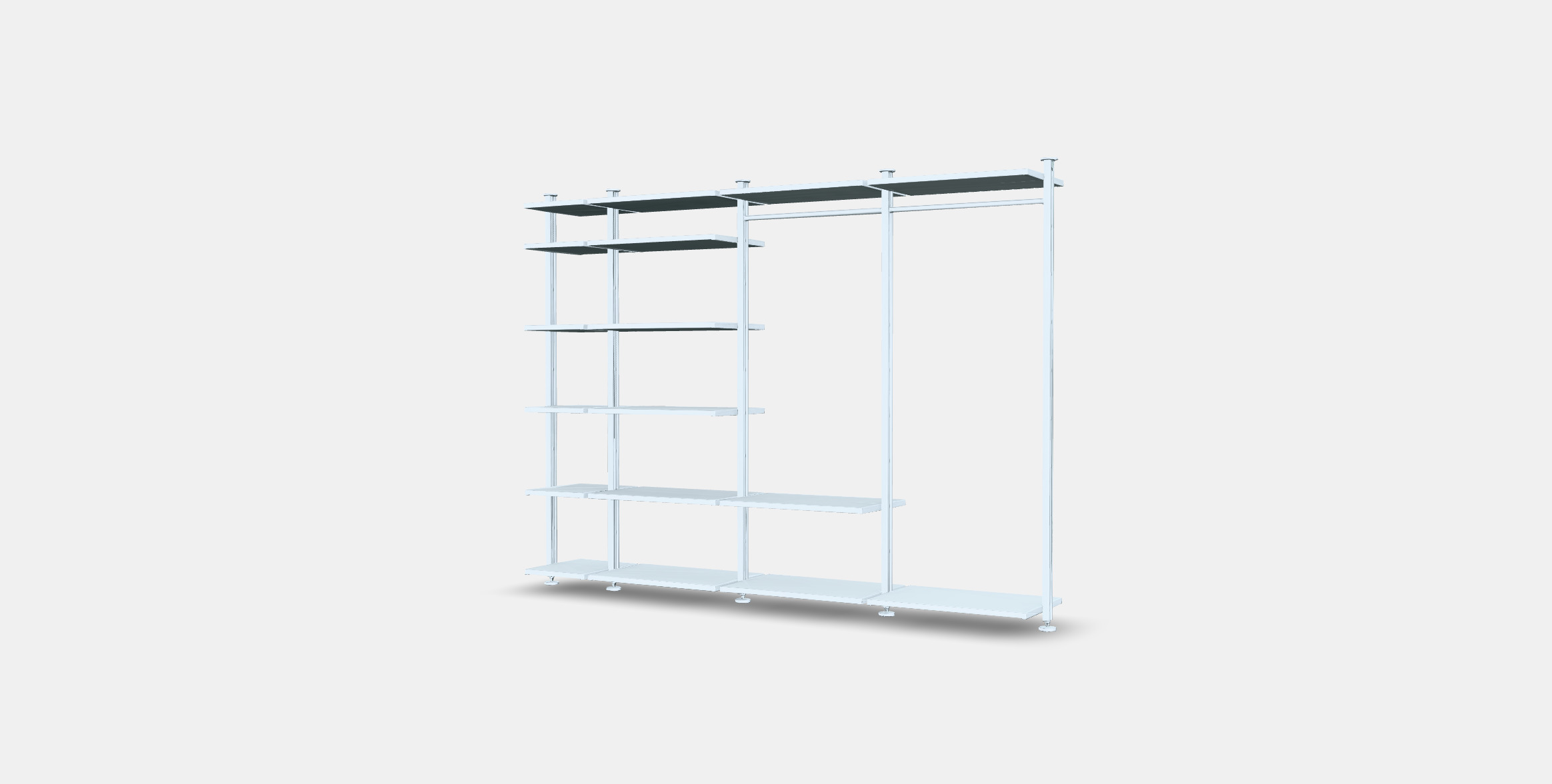 ELVARLI wardrobe combination 3 Low-poly 3D model_5