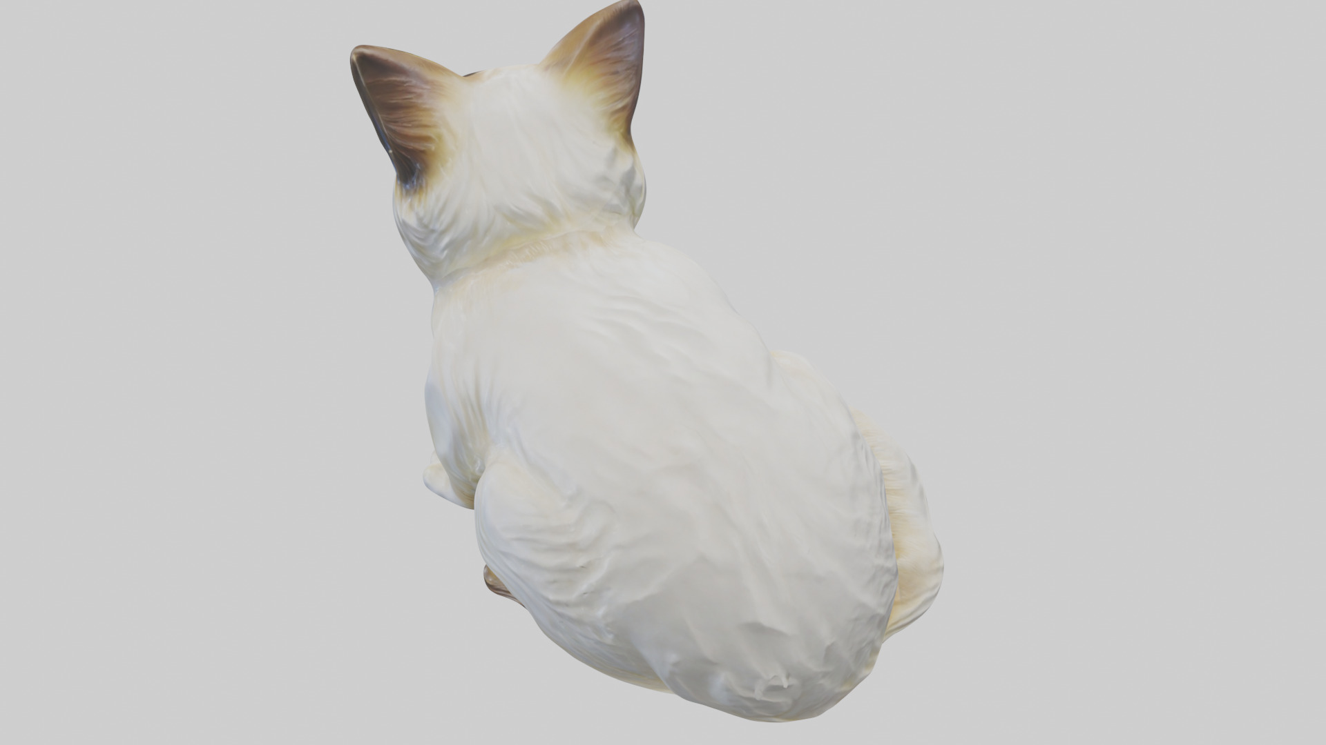 Birman Cat statue model Low-poly 3D model_15