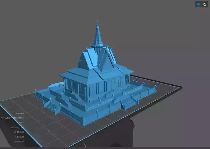 KHMER TEMPLE FREESCALE ARCHITECTURE MODEL DIORAMA