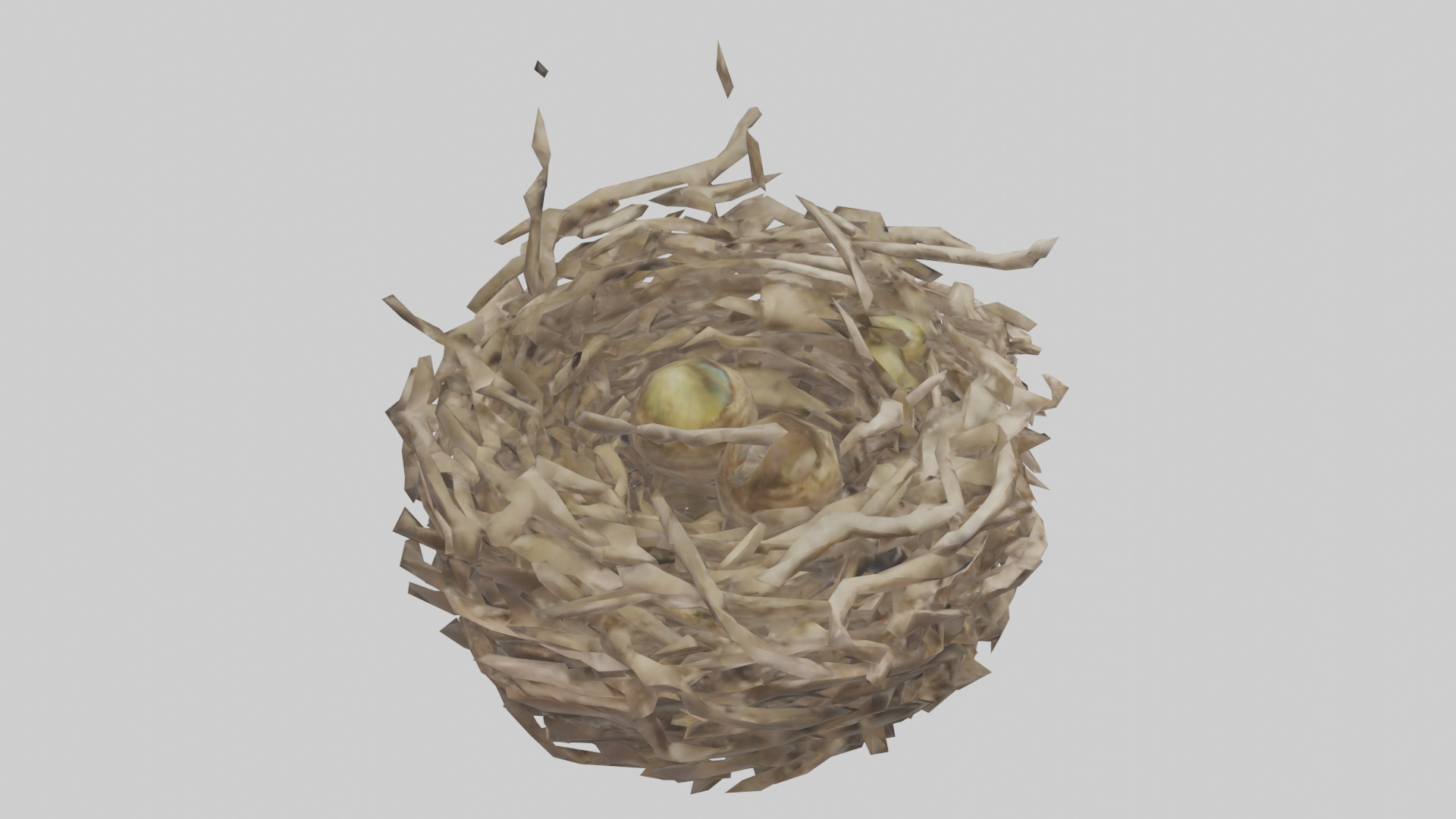 Bird Nest Sculpture model 3D model_18