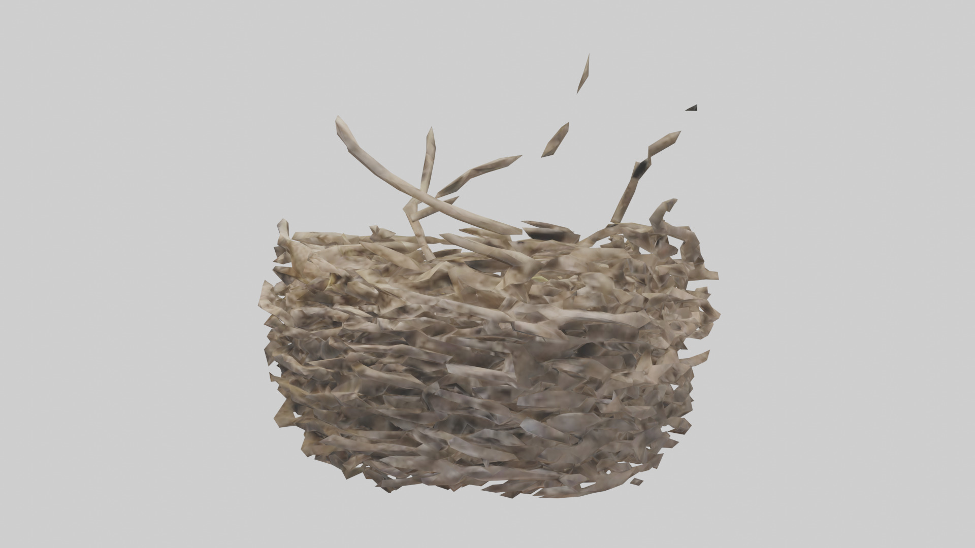 Bird Nest Sculpture model 3D model_10