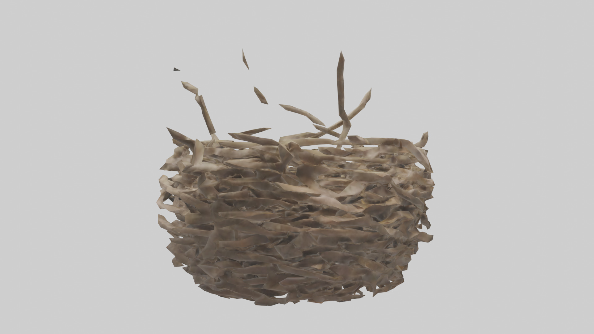 Bird Nest Sculpture model 3D model_2