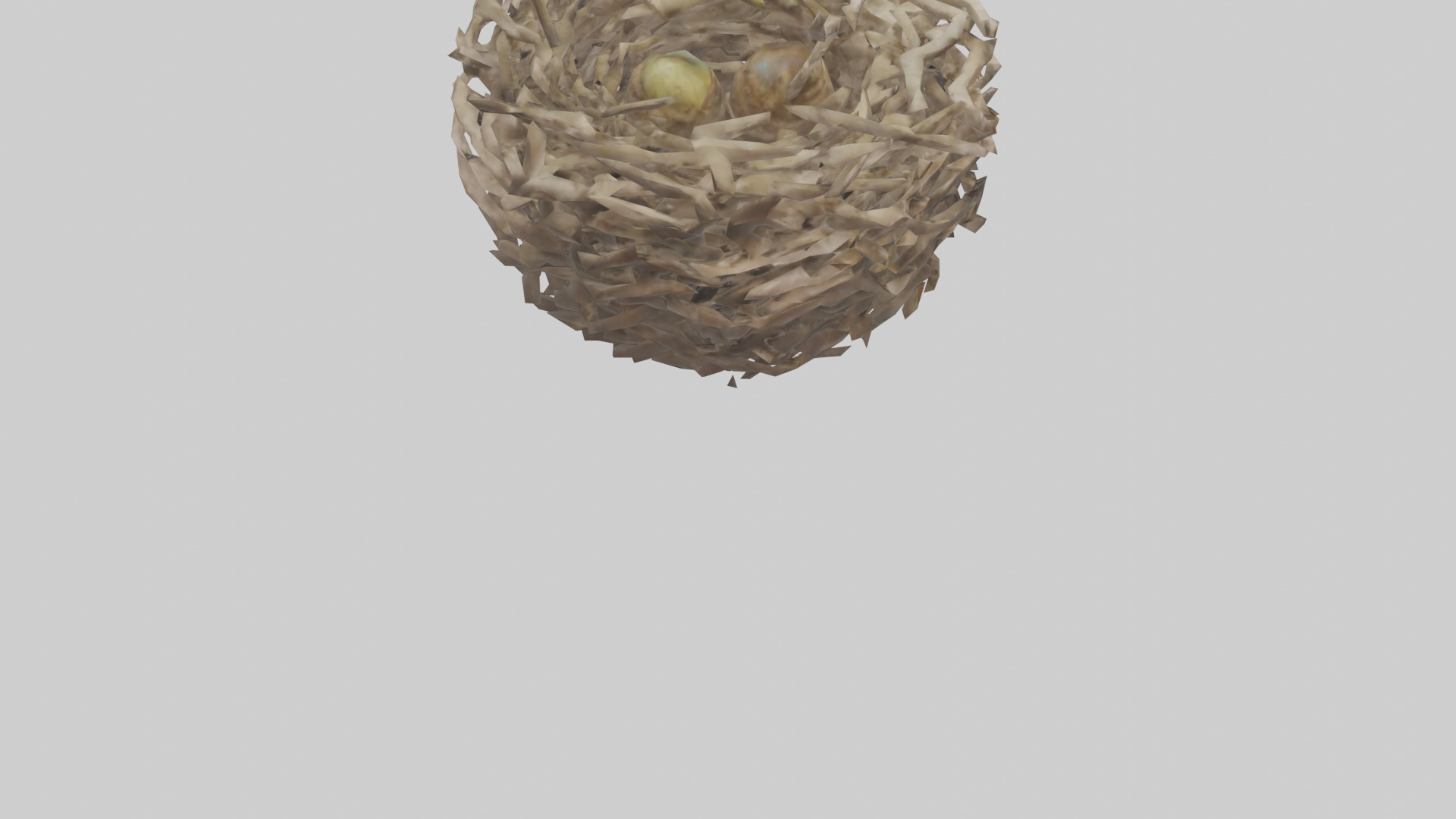 Bird Nest Sculpture model 3D model_4