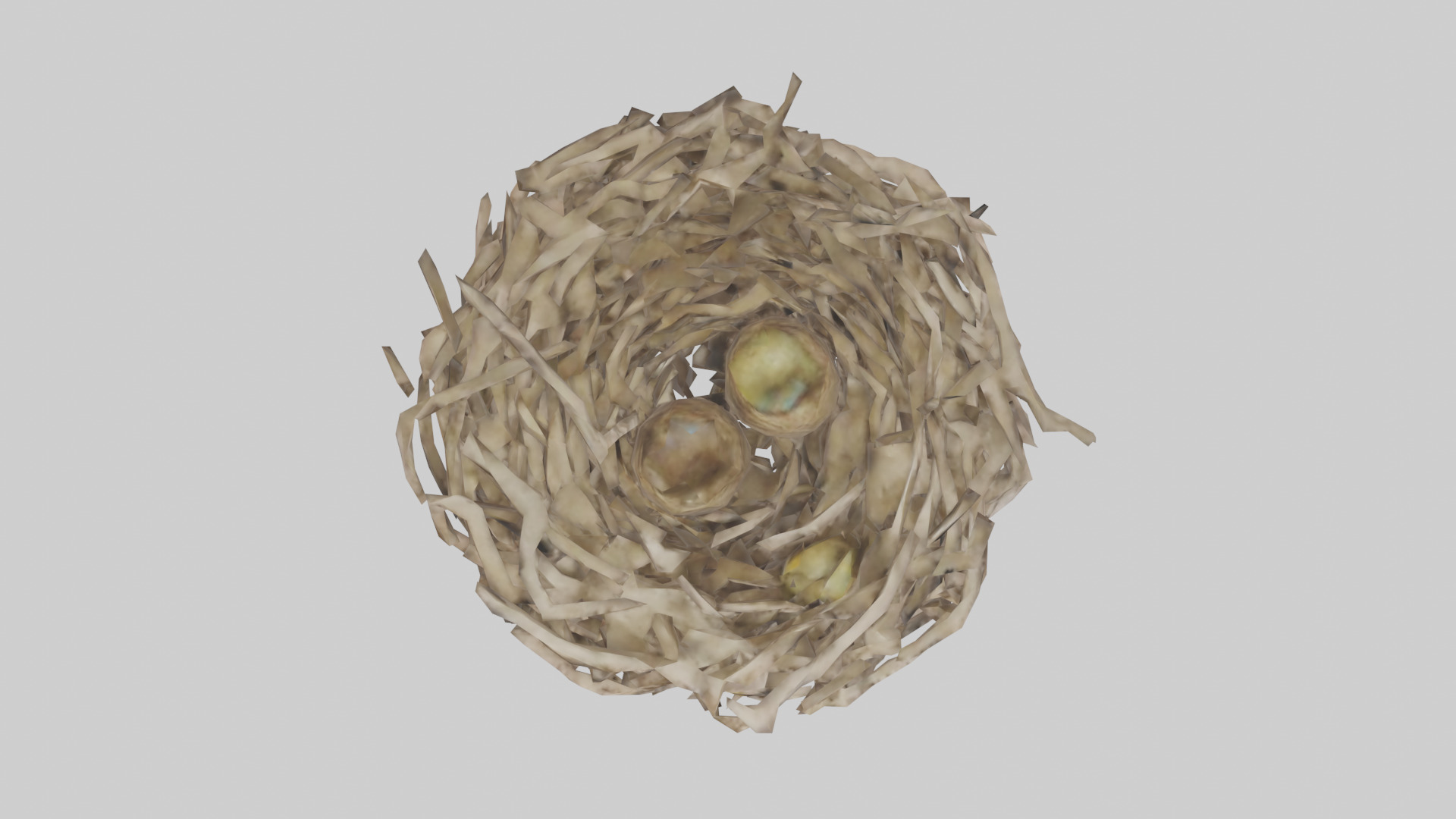 Bird Nest Sculpture model 3D model_14