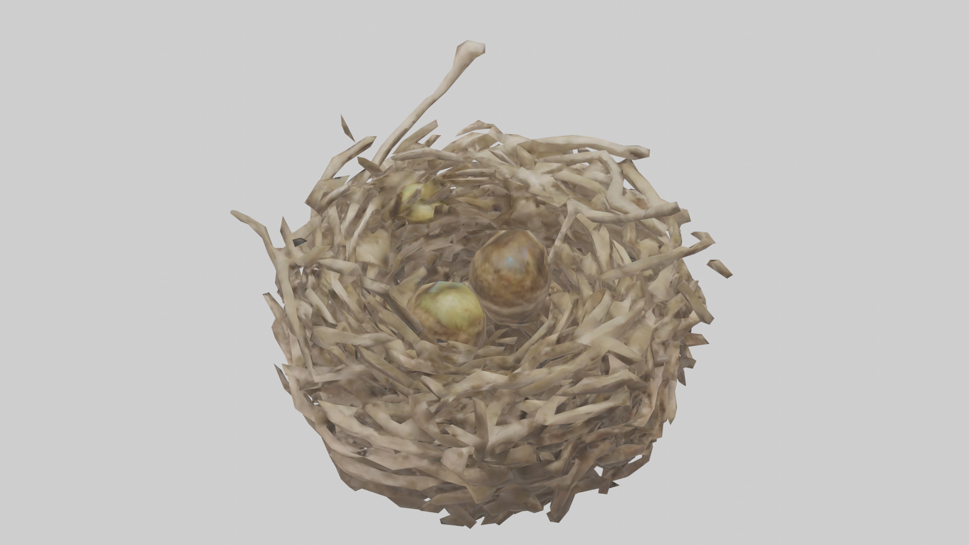 Bird Nest Sculpture model 3D model_15