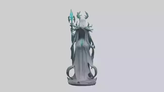BioTech Sorceress statue model
