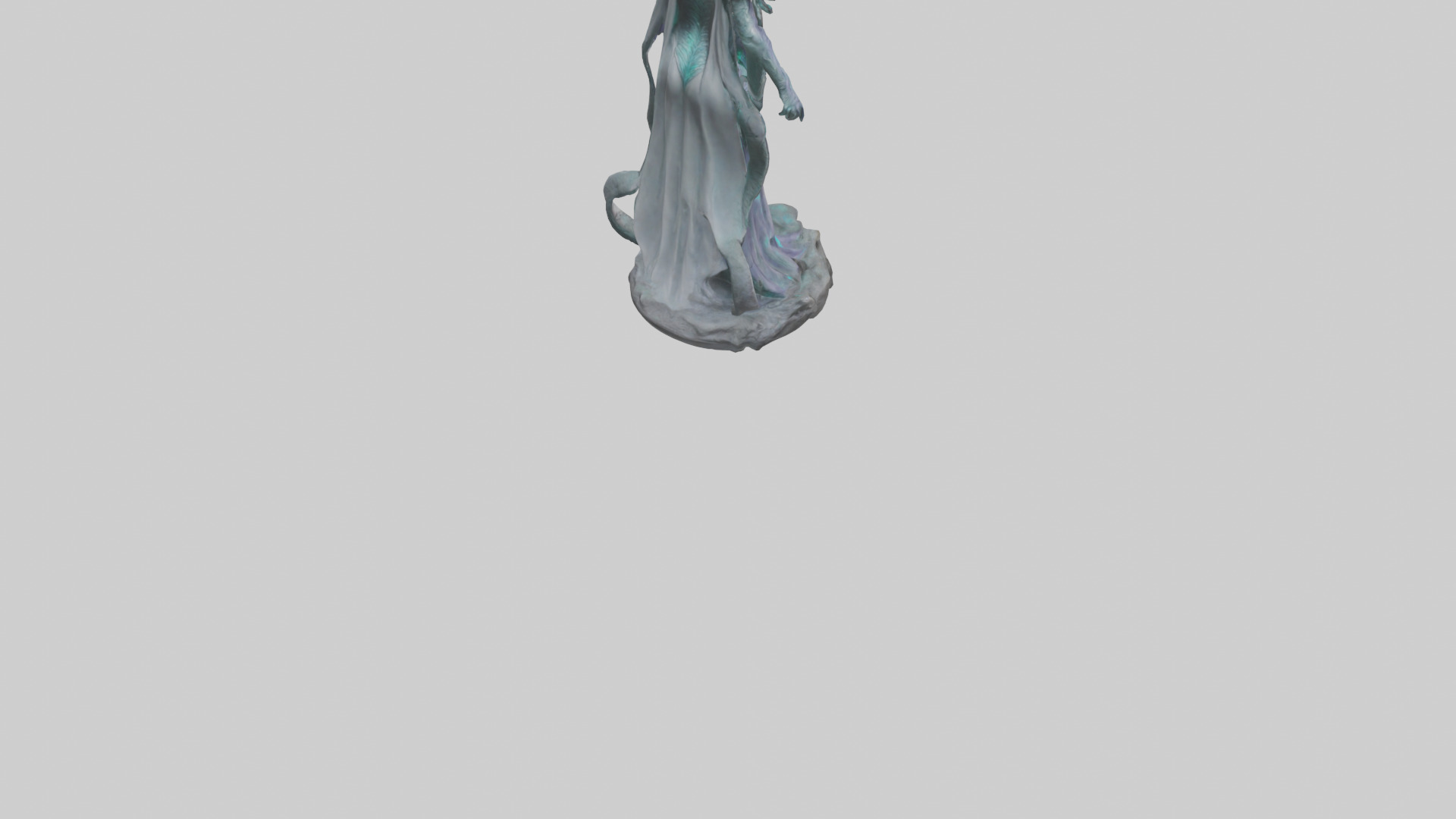 BioTech Sorceress statue model 3D model_4