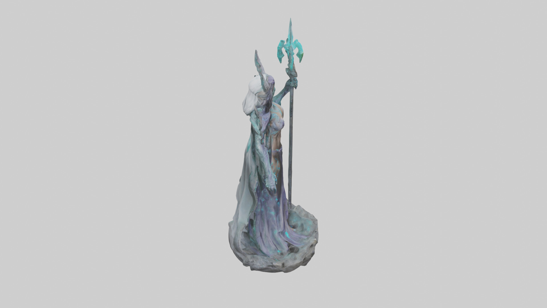 BioTech Sorceress statue model 3D model_18