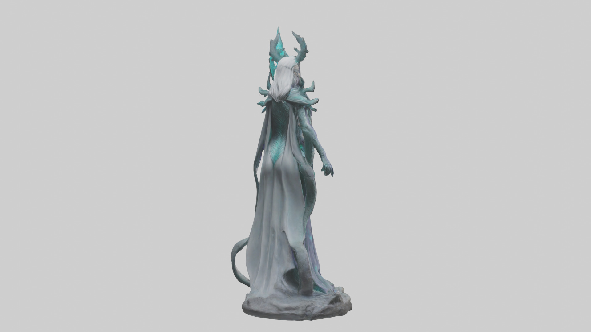 BioTech Sorceress statue model 3D model_2