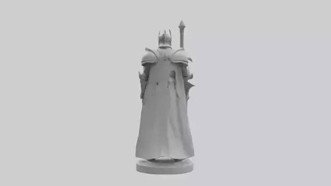 BioTech Knight Leader statue model