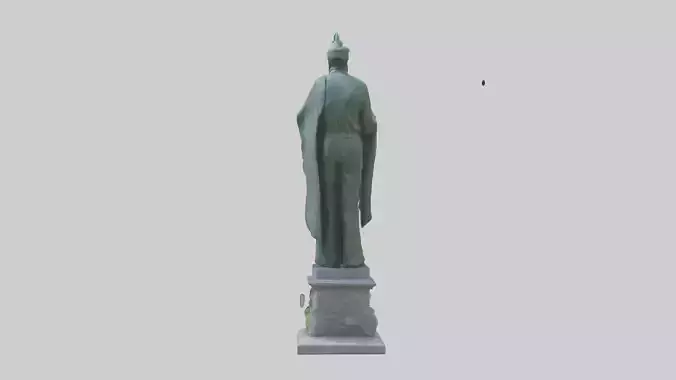 Biodiversity Protector Memorial Statue model Low-poly 3D model