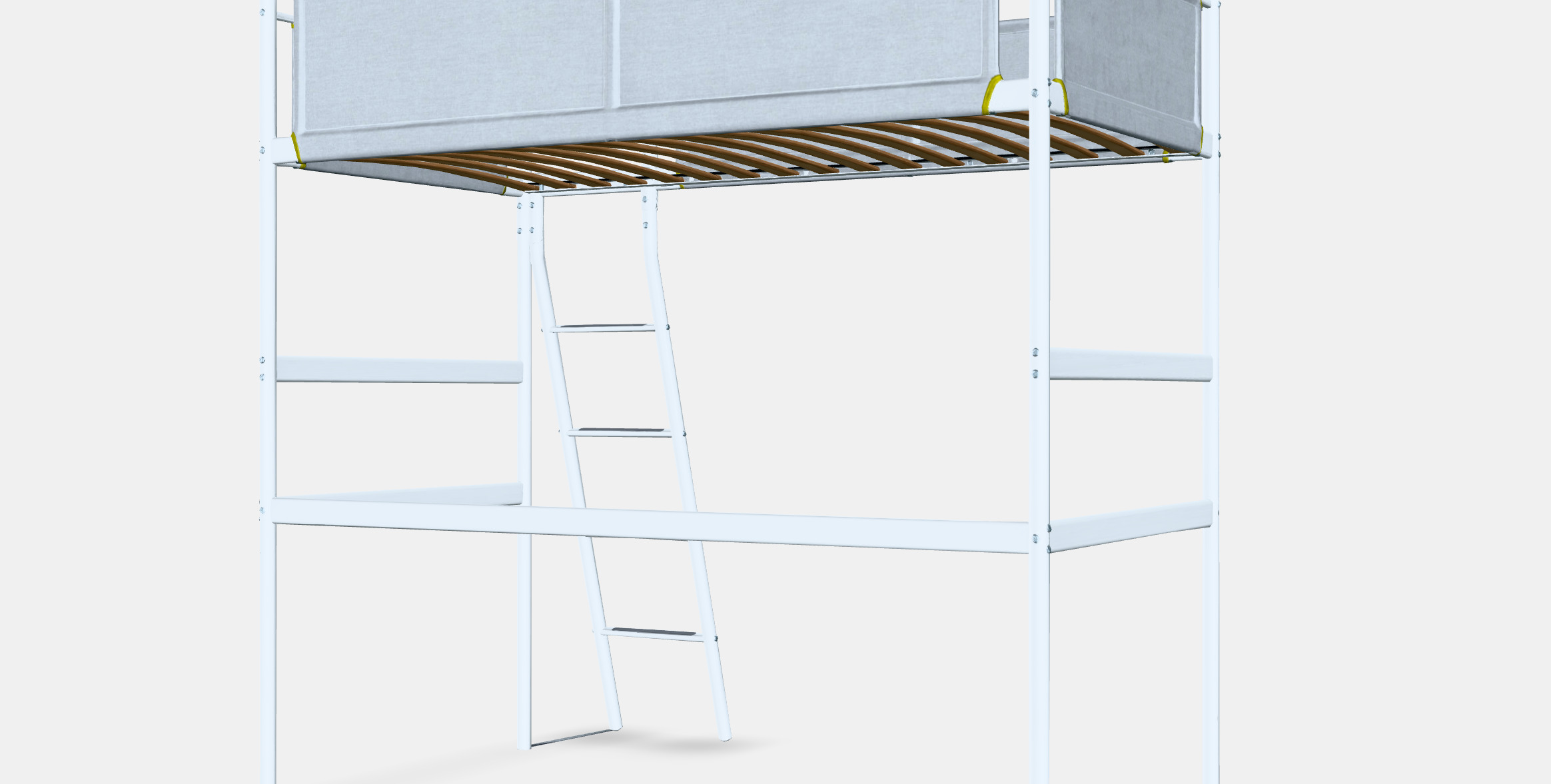 VITVAL loft bed frame 1 Low-poly 3D model_6