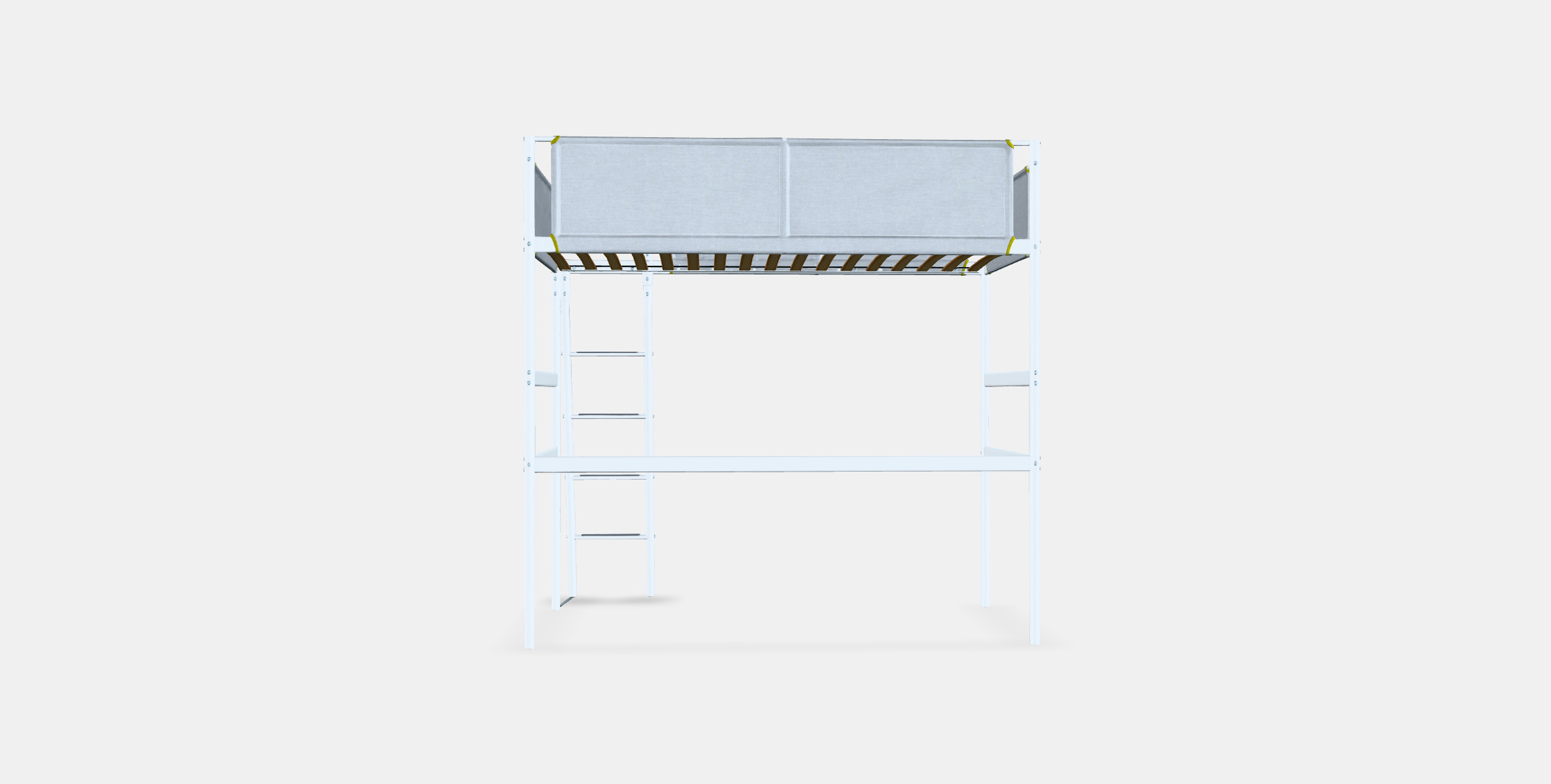 VITVAL loft bed frame 1 Low-poly 3D model_14
