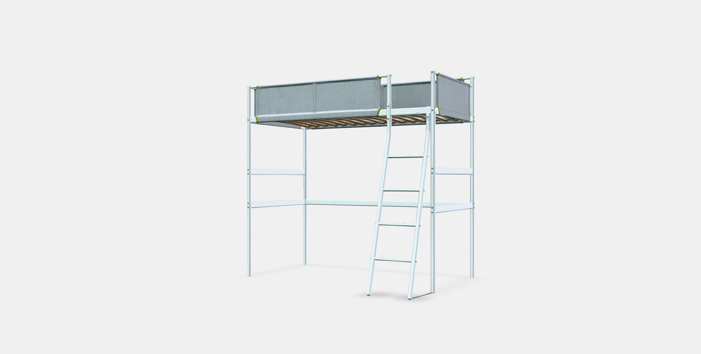 VITVAL loft bed frame 1 Low-poly 3D model_11