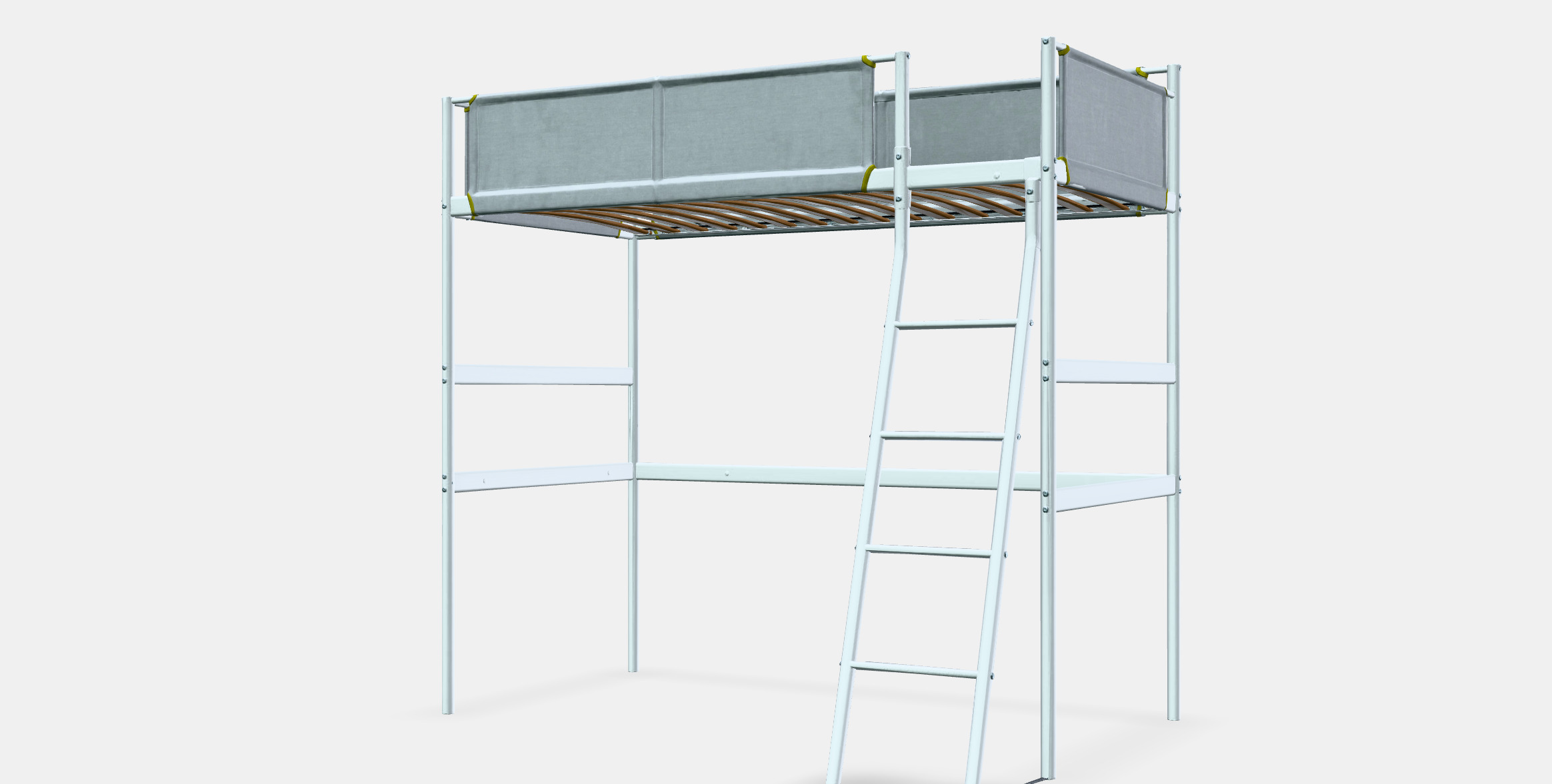 VITVAL loft bed frame 1 Low-poly 3D model_13
