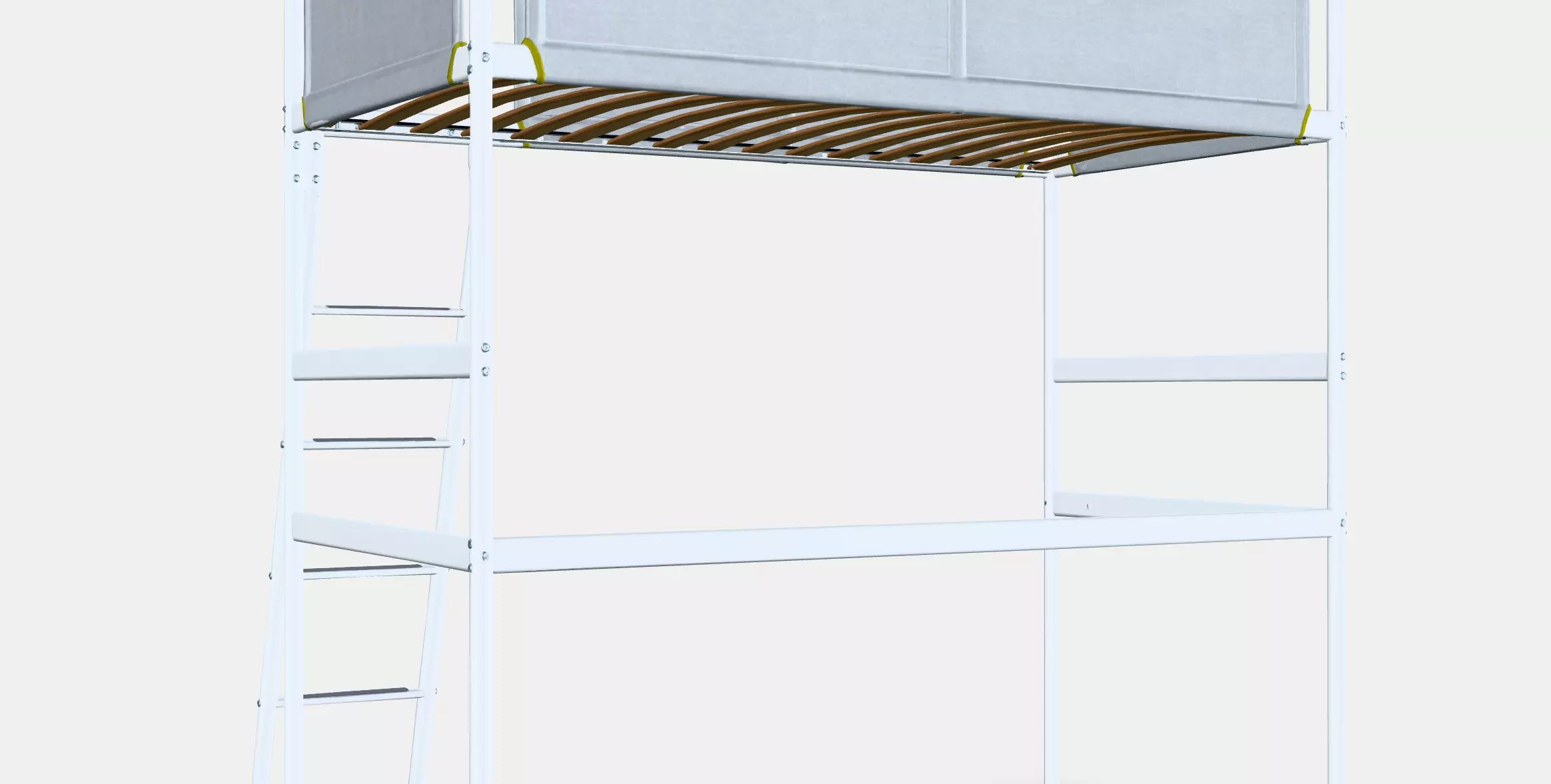 VITVAL loft bed frame 1 Low-poly 3D model_0