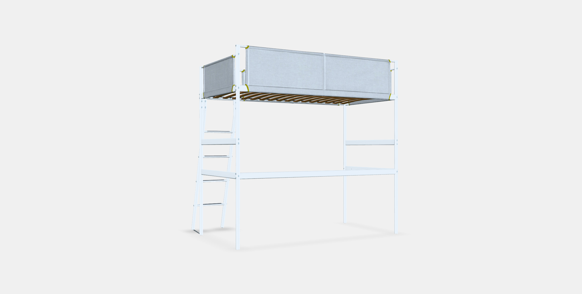 VITVAL loft bed frame 1 Low-poly 3D model_16