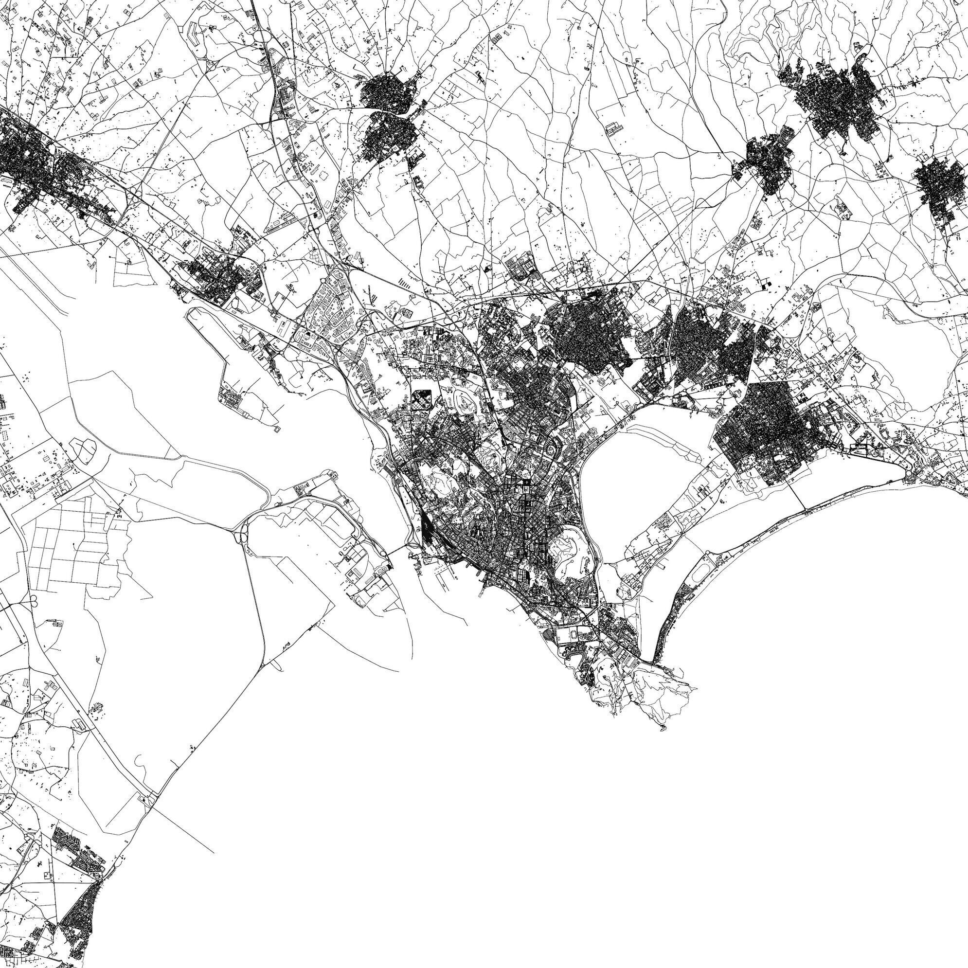 Cagliari Italy - city and urban 3D model_10