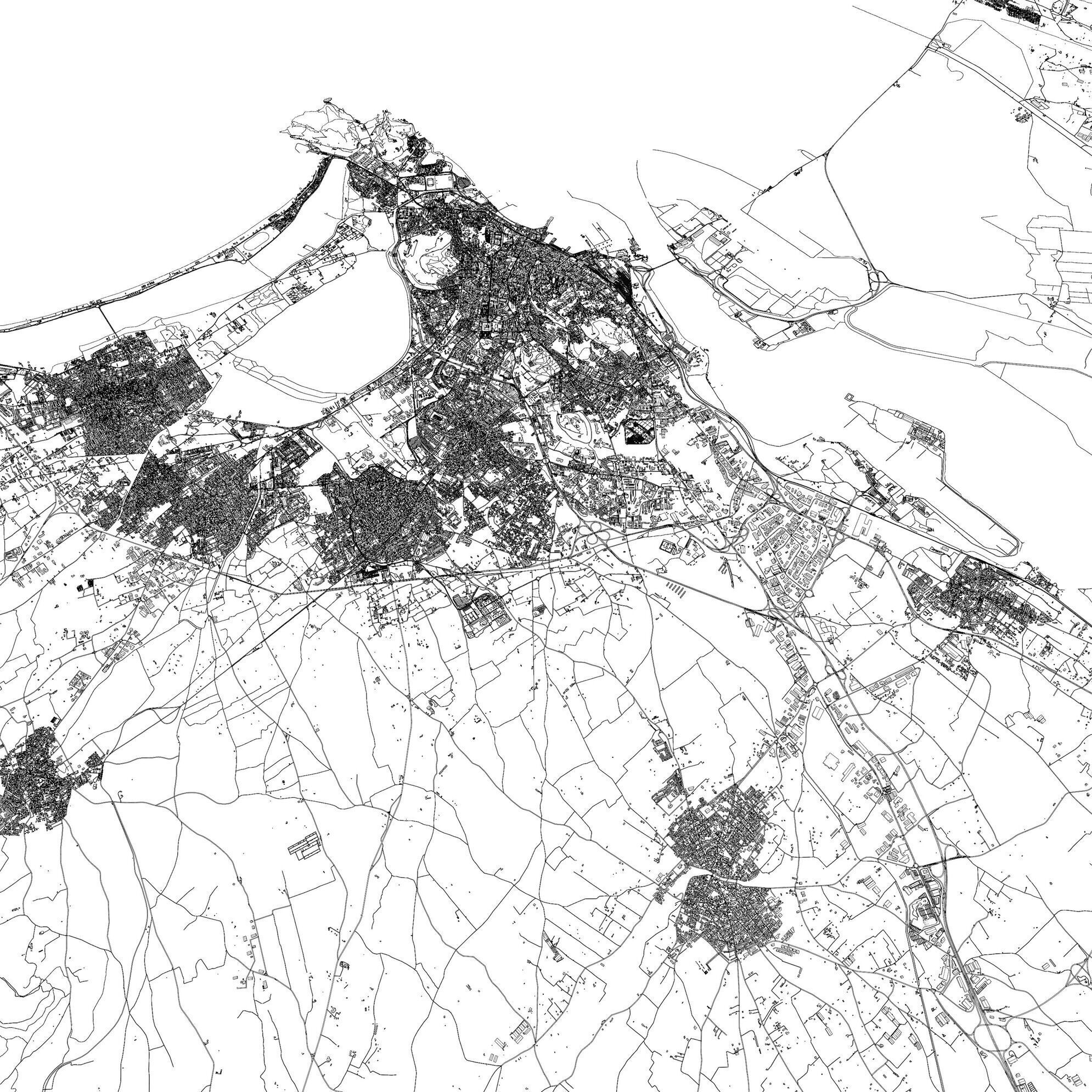 Cagliari Italy - city and urban 3D model_13