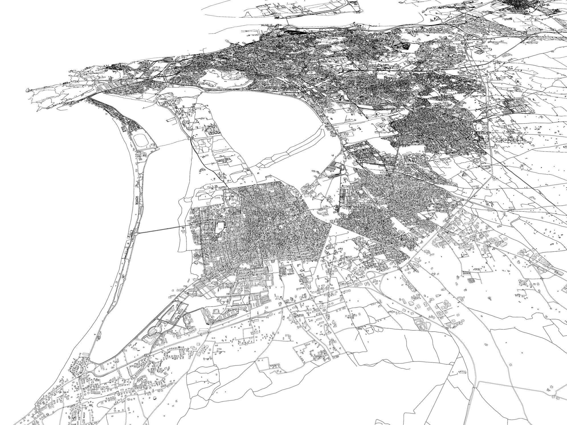 Cagliari Italy - city and urban 3D model_15