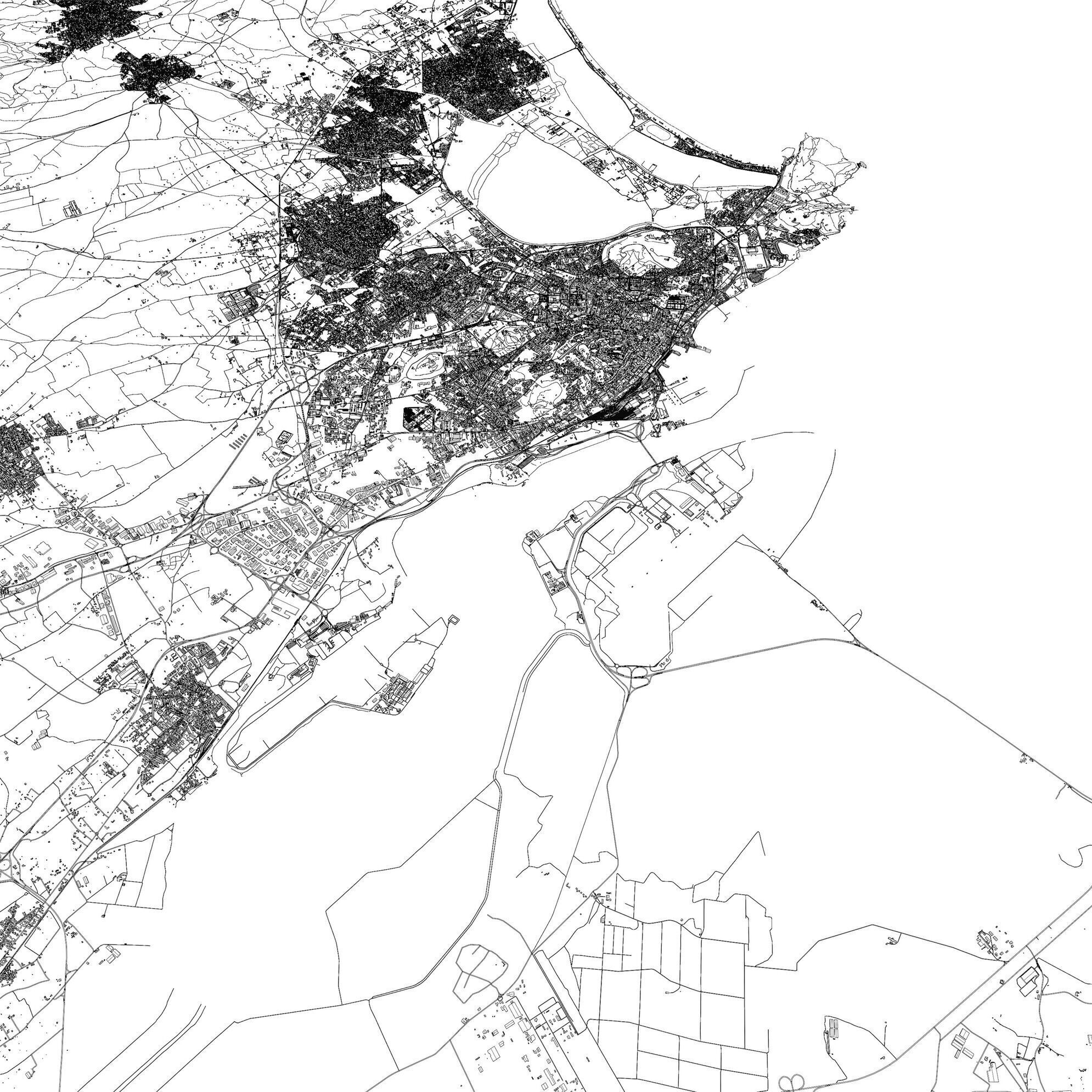 Cagliari Italy - city and urban 3D model_14