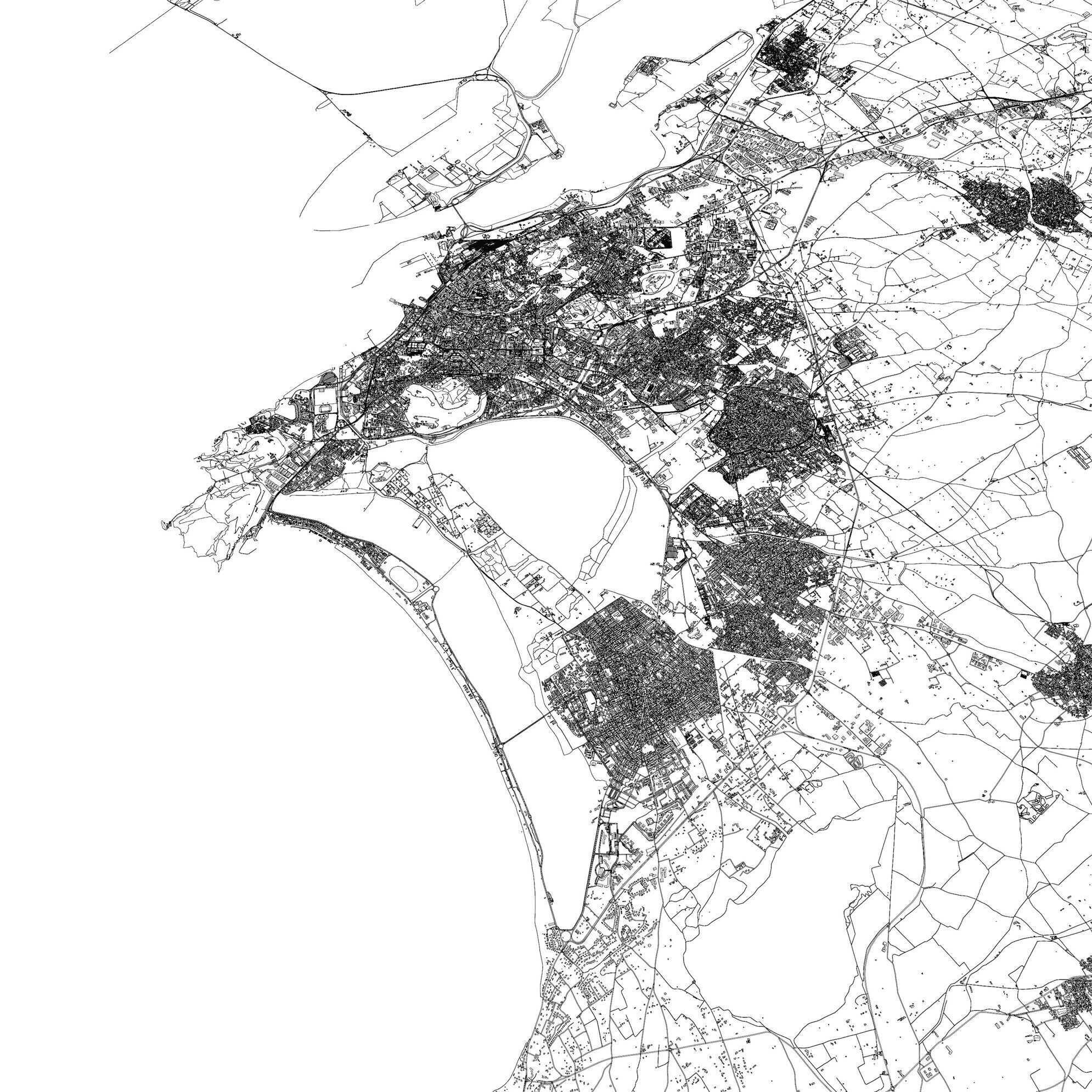 Cagliari Italy - city and urban 3D model_12