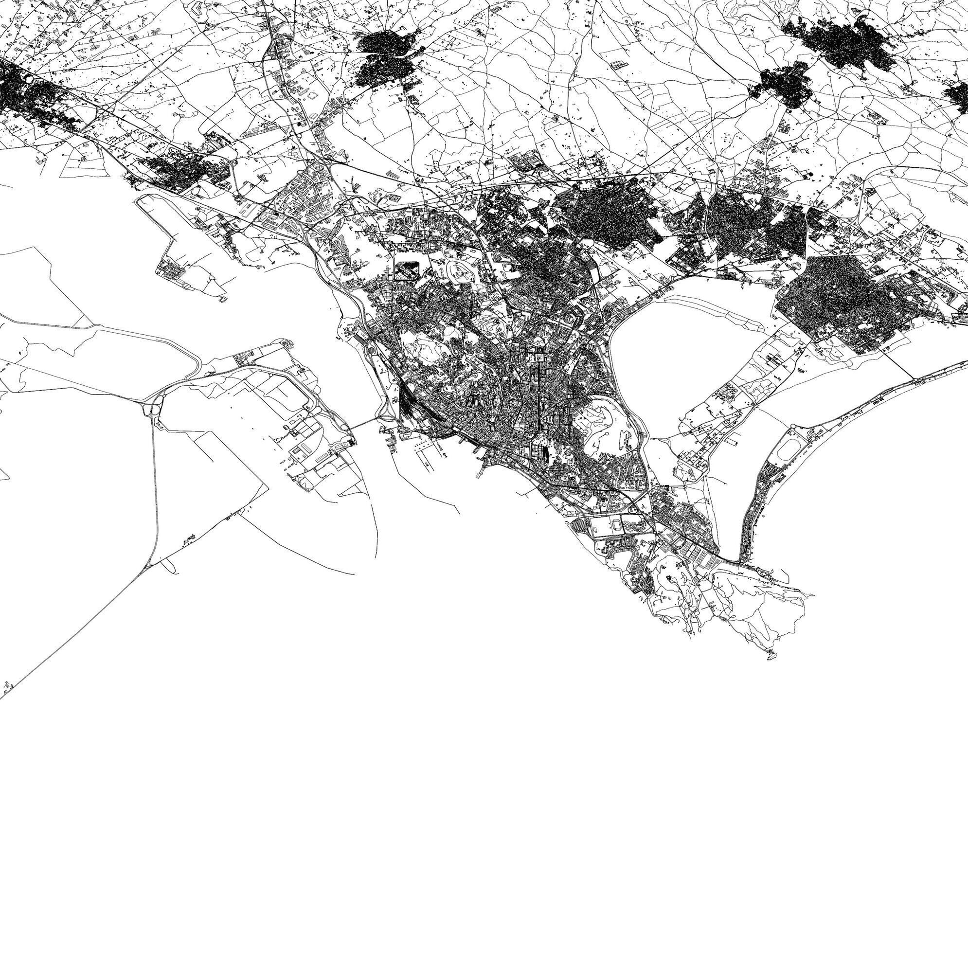 Cagliari Italy - city and urban 3D model_11