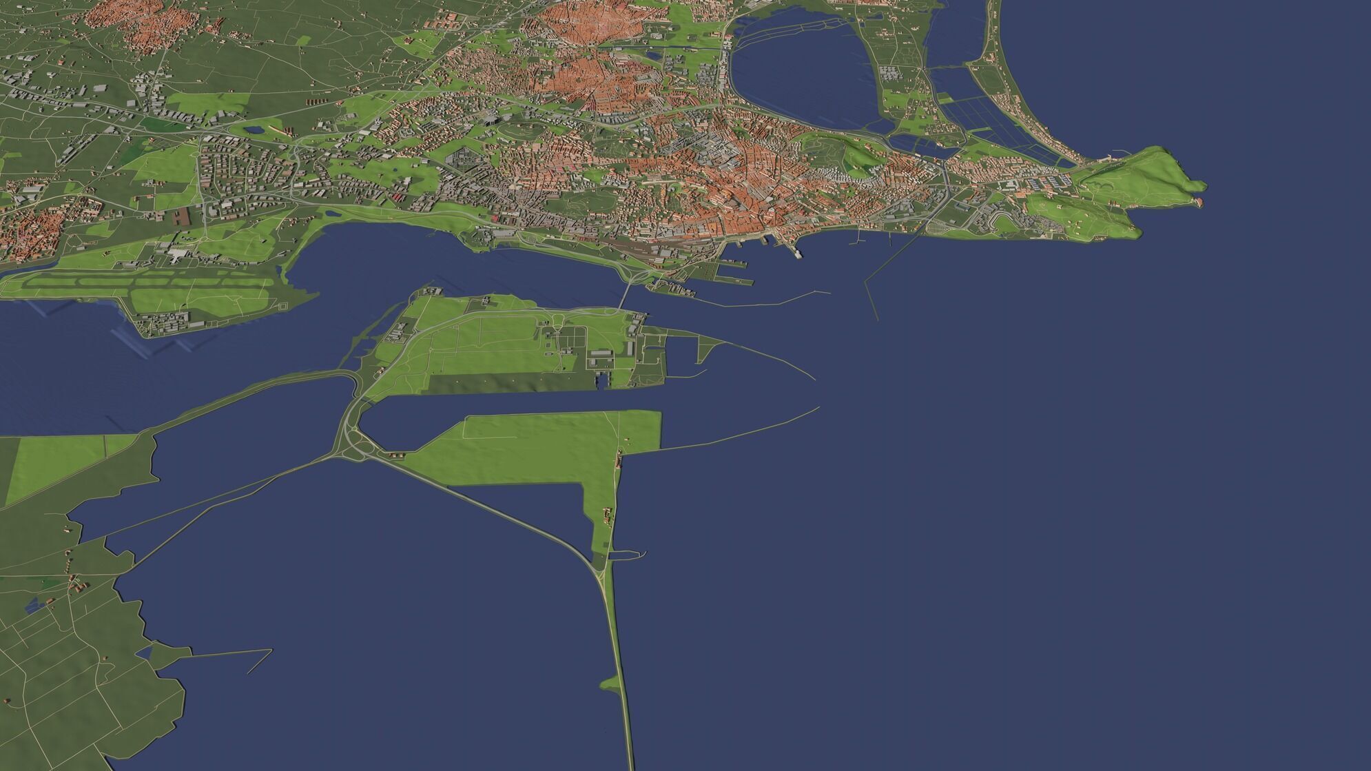 Cagliari Italy - city and urban 3D model_8