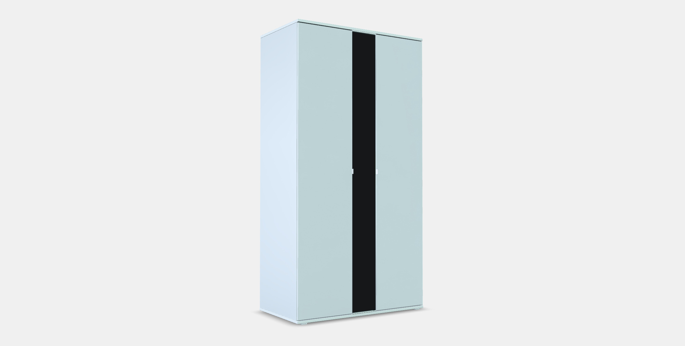 VIHALS wardrobe with 2 doors 3D model_3