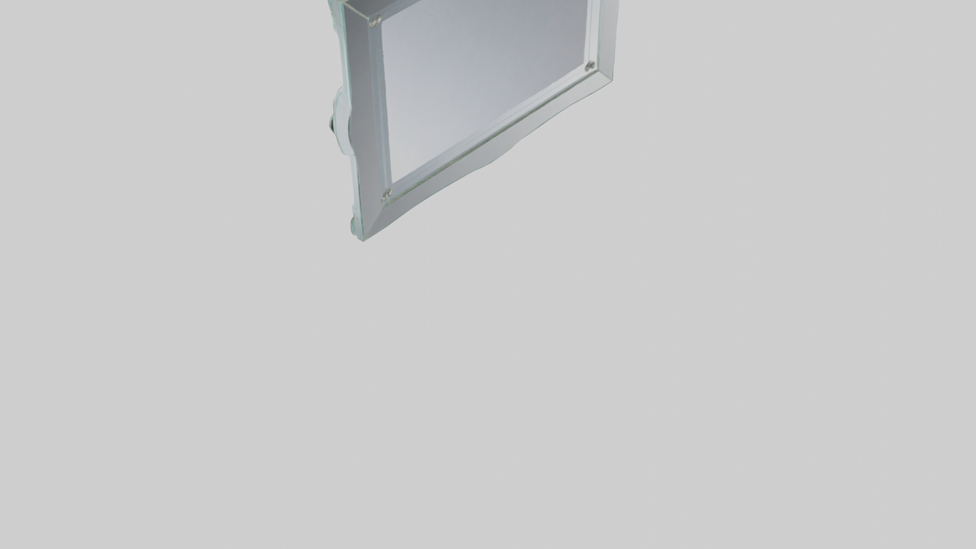 Beveled glass mirror model Low-poly 3D model_3