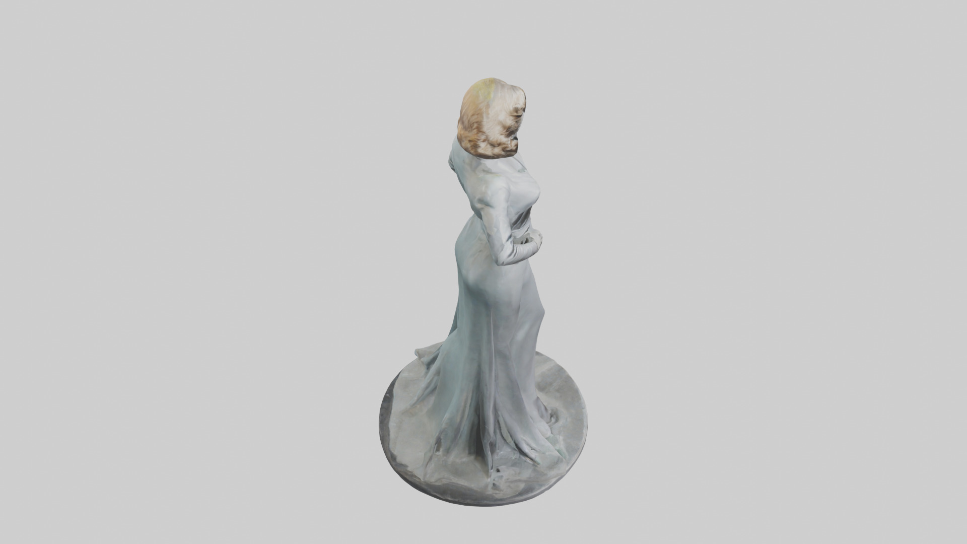 Bette Davis statue model Low-poly 3D model_18