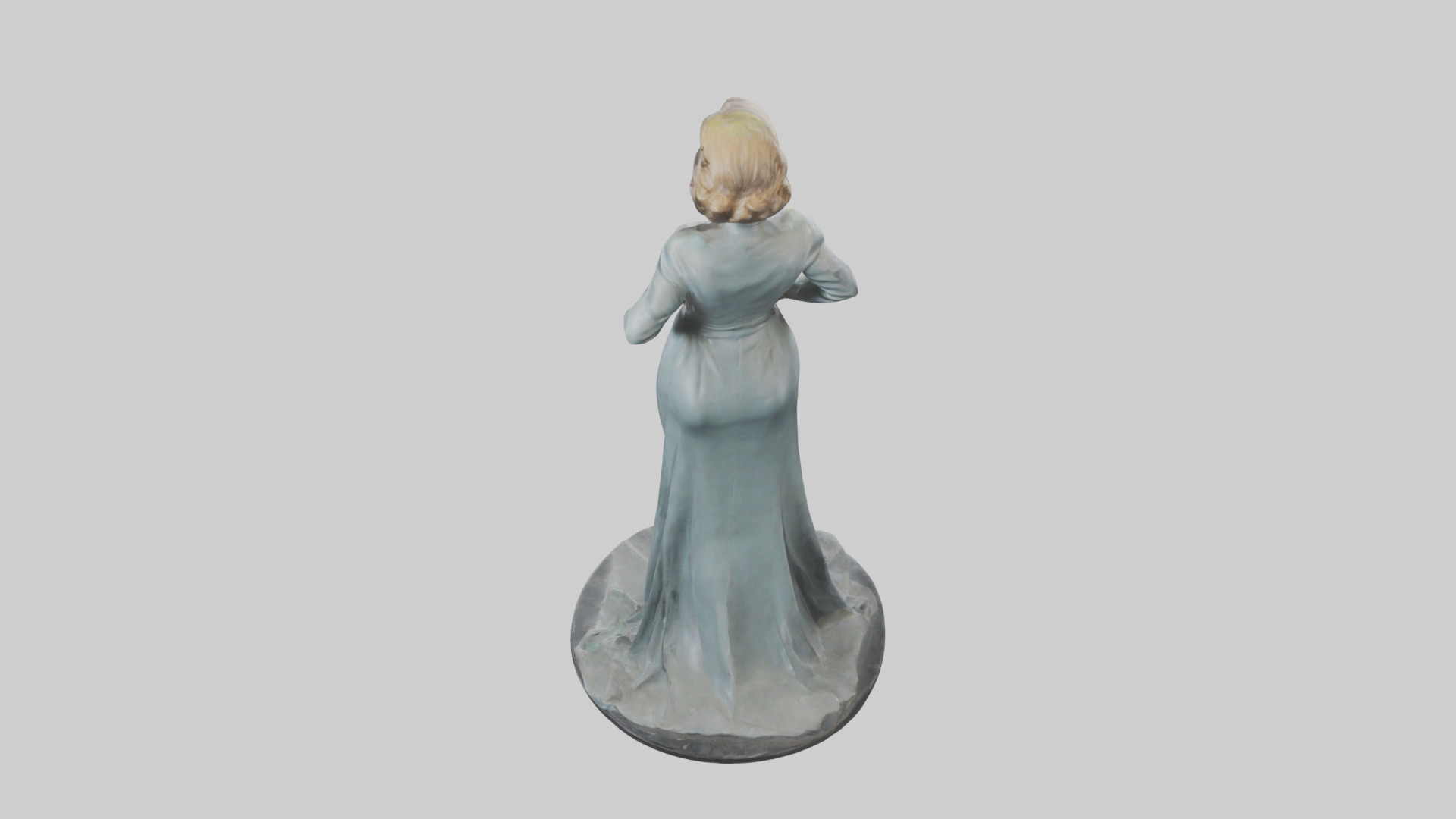 Bette Davis statue model Low-poly 3D model_15