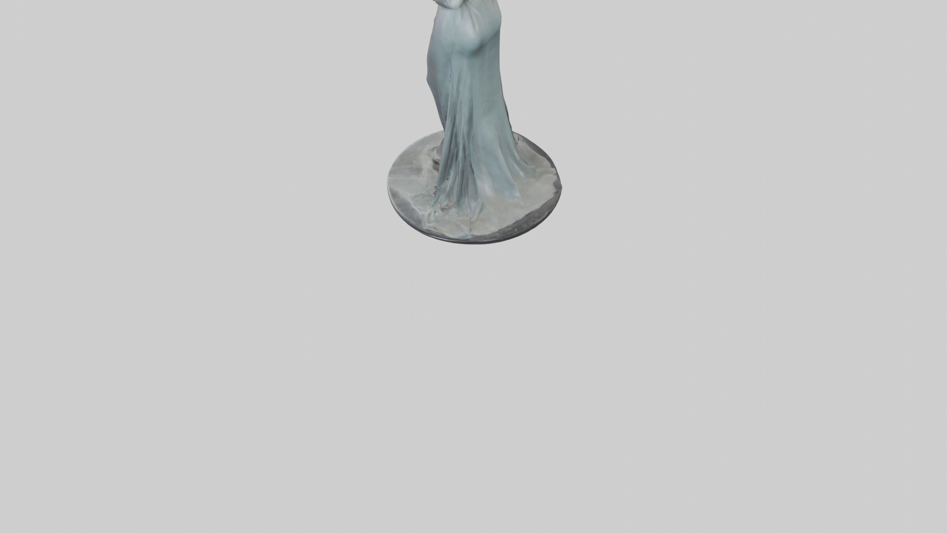 Bette Davis statue model Low-poly 3D model_3