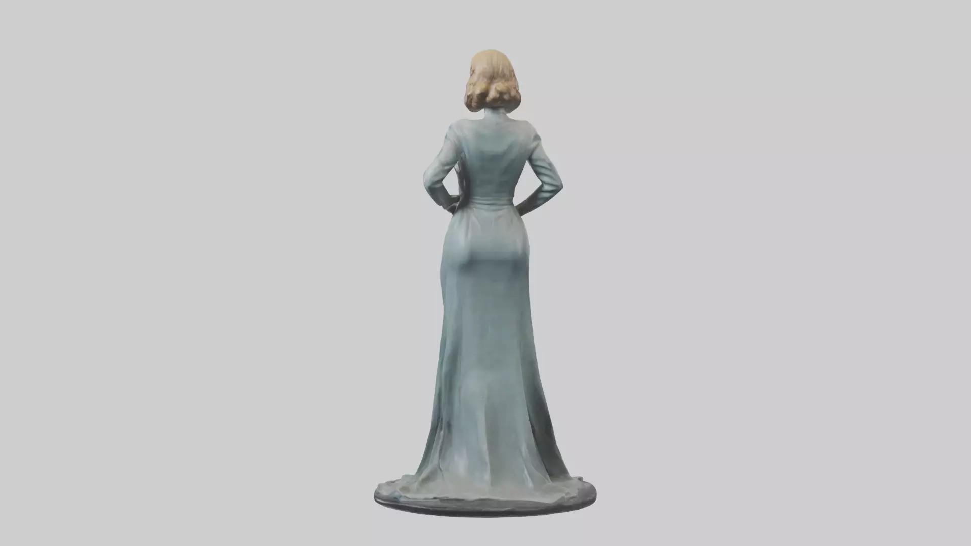 Bette Davis statue model Low-poly 3D model_0